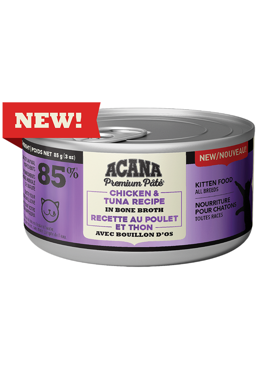 ACANA Premium Pâté, Chicken & Tuna Kitten Recipe